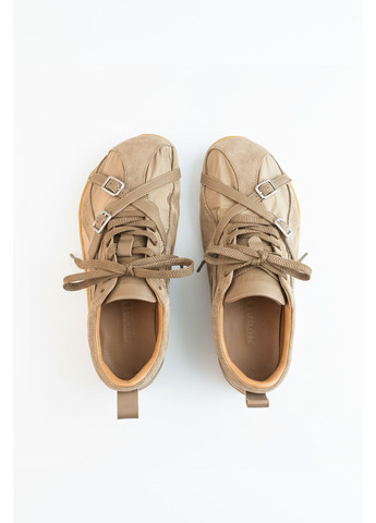 Кроссовки NUGAIA Soft Stripes Flex Women Sneakers темно-бежевые (365434942)