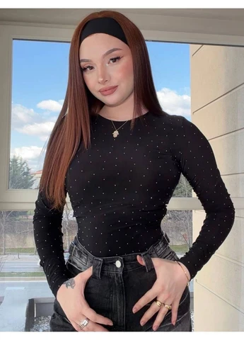 Кофта жіноча повсякденна з камінцями Style Point (379306923)
