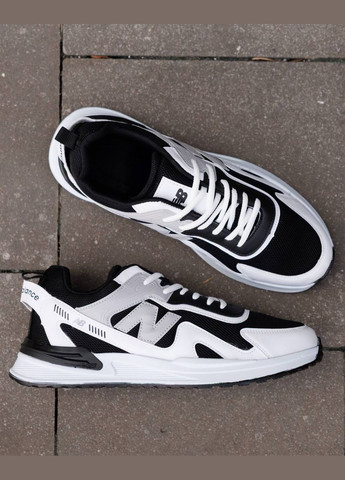 Черно-белые демисезонные кроссовки мужские new balance nd No Brand Light White Black