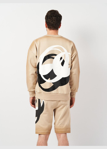 Бежевий світшот оверсайз H&M (303346261)