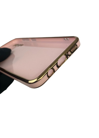 Чехол для Galaxy A30s SM-A307F с кольцом-подставкой с золотой окантовкой на самсунг а30с пудровый gs1 Samsung (366235036)