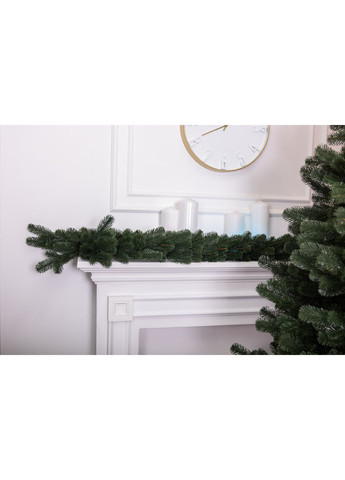 Хвойная гирлянда 2 м зеленая из полиэтилена для новогоднего декора украшение интерьера ProDobro (369133037)