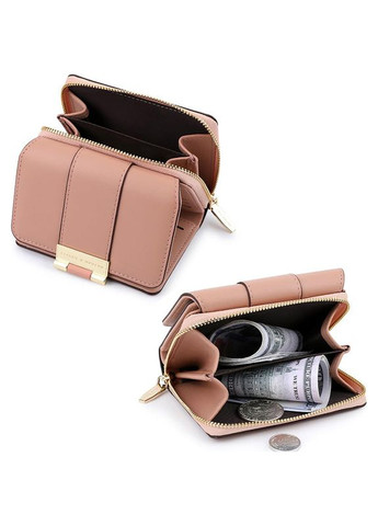 Женский кошелек STAR C319-2B Pink для купюр и карт на молнии с застёжкой повседневный 5шт Eastern (352012189)