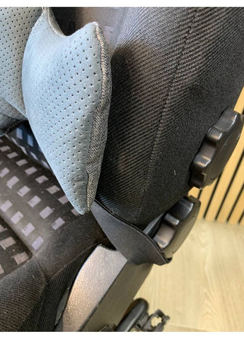 Подушка для підтримки спини з натуральної алькантари. AV-2H-201ТА Сірий Ekko Seat (353718812)