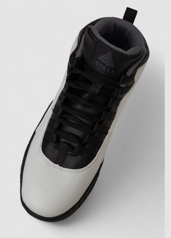 Черно-белые осенние ботинки мужские зимние на меху, 248rcx697 Ager