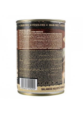 Вологий корм Venison & Reindeer для собак, м'ясо північного оленя, 400 г Carnilove (322875164)