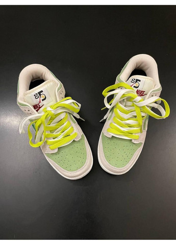 Серые демисезонные кроссовки мужские nike sb dunk low se 85 double swoosh grey green найк сб данк No Brand