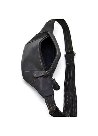 Спортивная сумка мужская на пояс через плечо из натуральной кожи большая Черный 35469 LIMARY (352165863)