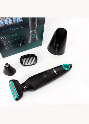 Акумуляторна электробритва для стрижки V-601 от USB бритва электрическая с насадками профессиональная VGR (364664573)