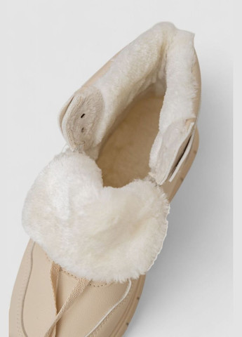 Кроссовки женские зимние на меху Ager 248RMB12 бежевые демисезоны (340052201)