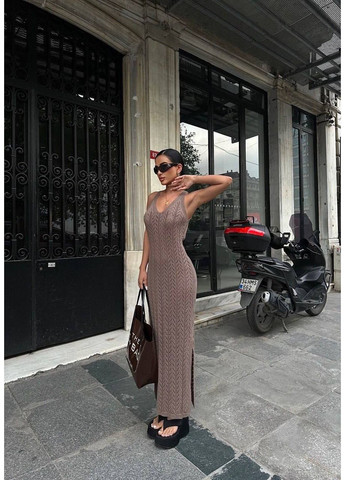 Сукня “Коричнева Елегія Міді” Vital-Textile 2970/Т5 (362210452)