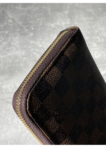 Кошелек коричневий бумажник женский Louis Vuitton Wallet Zippy Brown LV Луи Витон портмоне No Brand (360890545)