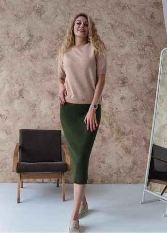 В'язана жіноча спідниця-міді Katrin ARTKNIT (ak33042p) Art Knit (366873174)