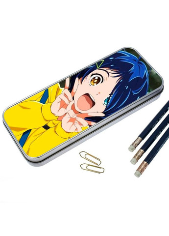 Органайзер для канцелярського приладдя металевий, кейс для дрібниць Пріоритет диво яйця #007 7*18 см Silver No Brand (309159851)