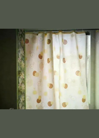 Штора для ванної кутова тканинна "Міранда" 180х200 см турецька Circle beige Miranda (342111894)