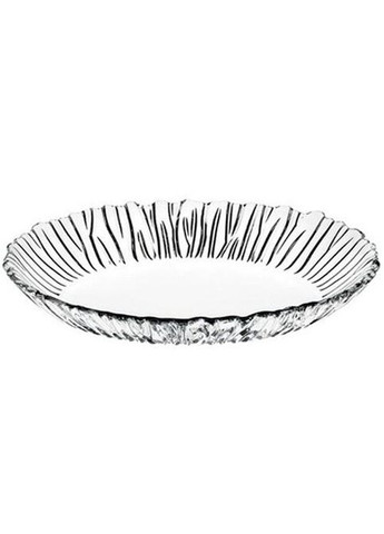 Глибока скляна страва Aurora овальна 25х19см для сервірування столу нарізка десерти канапе Pasabahce (368977264)