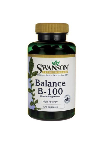 Комплекс витаминов группы В-100, 100 капсул. Swanson (364312173)