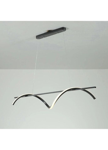 Люстра світлодіодна підвісна LED світильник для квартири на стелю ледве 26743 Чорний 30-160х10х120 см. Sunnysky (335975427)