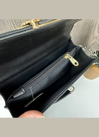 Мини сумочка клатч стеганая с птичками из экокожи черная (sku_1303G) No Brand (330575978)