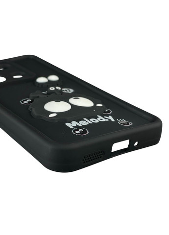 Чехол для POCO M6 Pro 4G с 3д рисунком детский женский объемный на сяоми поко м6 про 4г чёрный Xiaomi (366020369)