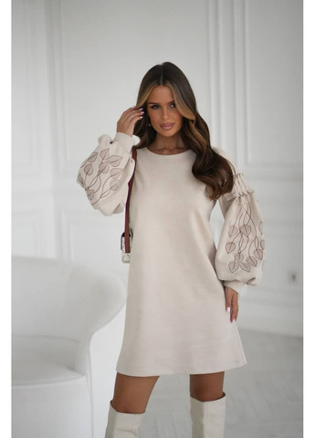 Бежева сукня, колір бежевий Fashion