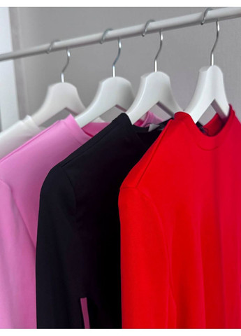 Лонгслів з м’якої тканини з трендовими вирізами спереду No Brand (365639515)