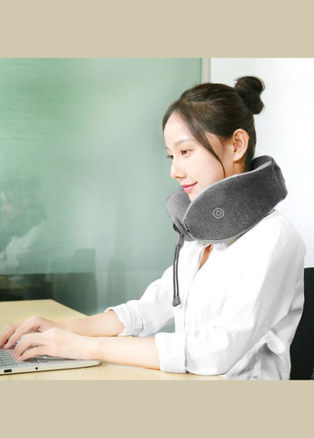 Подушка подголовник с массажером Le Fan Xiaomi Sleep neck pillow Gray LRS100 Lf (290867309)