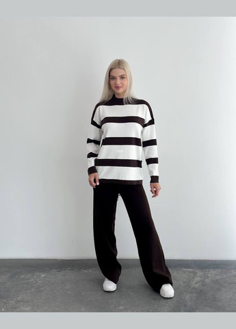 Чорно-білий светр No Brand