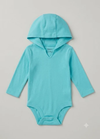 Боди детское Бирюзовое (1766) Hanes (400682195)