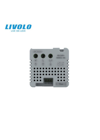 Розумний Wi-Fi терморегулятор (термостат) сенсорний програмований для водяної теплої підлоги, чорний, модуль без рамки Livolo (371777176)