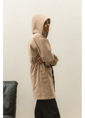 Бежева демісезонна бежева вітровка парка Seventeen