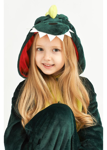 Піжама кігурумі дитяча Зелений дракон (динозавр) 110 (105-115 см) Jamboo (371133704)