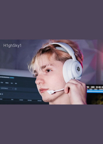 Игровые наушники с микрофоном Arctis Nova 5P (61674) белые SteelSeries (326811234)