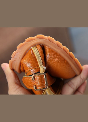 Цветные зимние угги детские xia с мехом pu-кожа желтые. No Brand