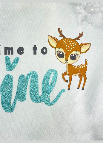 Біла трикотажна сукня для дівчинки Mevis (315479241)