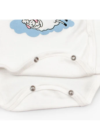 Белый демисезонный комплект в роддом ползуны и боди dexter`s cute lambs dexter's