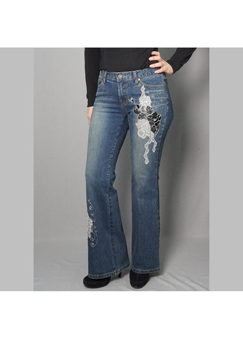 Жіночі вінтажні клешені джинси Синій Tantra - (364315609)