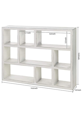 Настенная полка из дерева Фарго зефир (НСП-003520) No Brand (328081061)