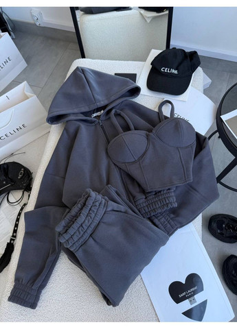 Костюм 3-ка (штаны, кофта, топ) No Brand С 832 716 (369965613)