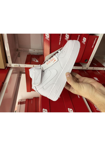 КРОСІВКИ ЖІНОЧІ NIKE AIR FORCE HIGH WHITE LUX НАЙК АІР ФОРС 1 ПРЕМІУМ No Brand білі демісезони (367177648)