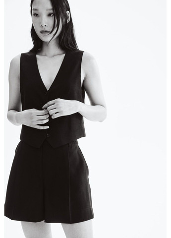 Жіночі елегантні шорти Н&М (58364) XS Чорні H&M (337498853)