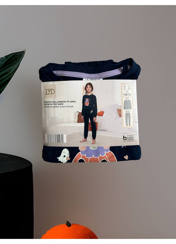 Синяя всесезон пижама реглан + брюки L&D