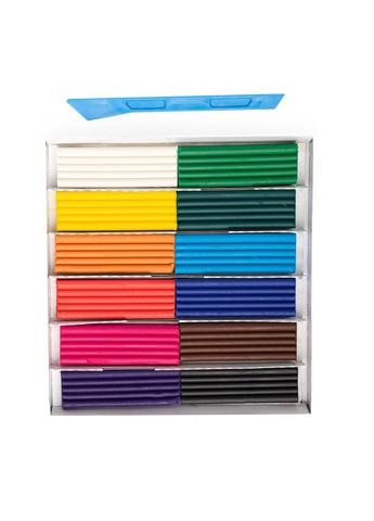 Пластилін 12 кольорів, 192 грам, стек, Захоплення, 99IDEAS (329144297)