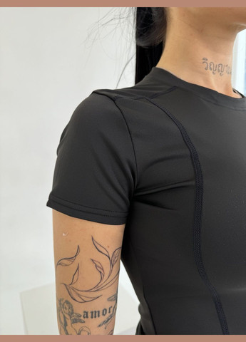 Футболка для спорта женская эластичная No Brand - (307149141)