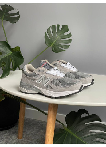 Сірі Осінні кросівки чоловічі і жіночі new balance 990 grey green | нью беланс 990 сірі No Brand