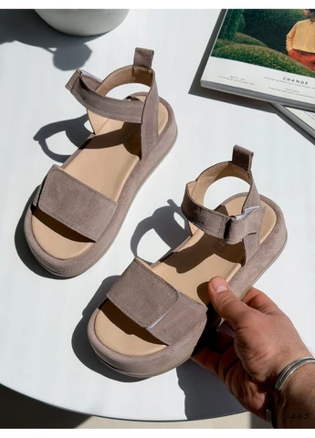 Бежеві босоніжки No Brand (397262125)