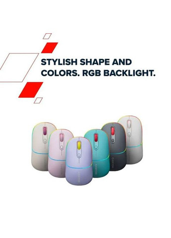 Мышка (CNS-CMSW22ML) Canyon MW-22 Dual Band RGB Wireless Mountain Lavender (295929625)