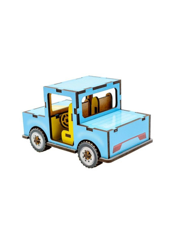 Детский деревянный 3D конструктор "Машинка" Puz-00930, 43 детали PuzzleOK (327320626)