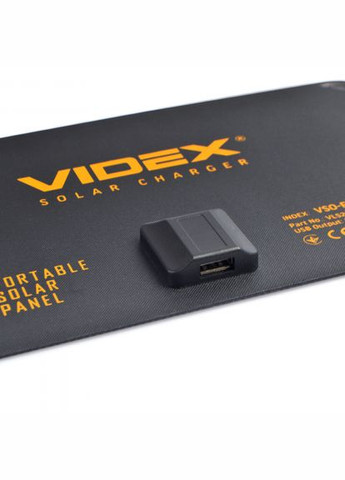 Портативное зарядное устройство солнечная панель VSOF505U 5W (VSO-F505U) Videx (315831707)