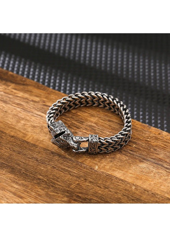 Чоловічий браслет з нержавіючої медичної сталі голова вовка BS-302 No Brand (326601676)